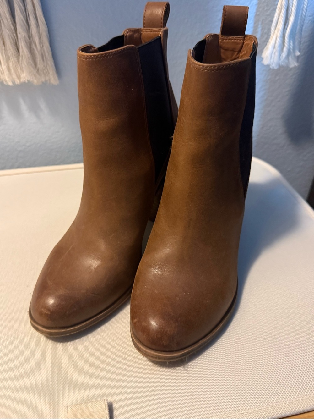 Windsor Smith Chestnut Brown Leather Chelsea Ankle Boots